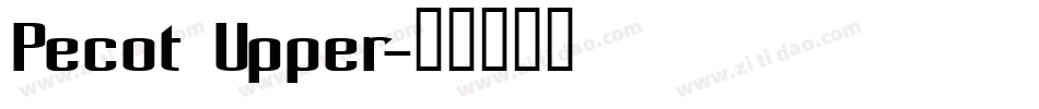 Pecot Upper字体转换